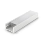 ALPHA ELETTRONICA - Profilo in alluminio anodizzato argento con copertura in PC trasparente piana - 2m