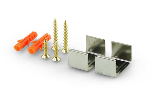 ALPHA ELETTRONICA - Kit graffette di fissaggio - adatte per profilo JO380/086 e JO380/087