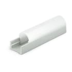 ALPHA ELETTRONICA - Profilo in alluminio anodizzato argento con copertura in PC opaca tonda - 2m