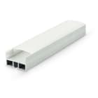 ALPHA ELETTRONICA - Profilo in alluminio anodizzato argento a sospensione con copertura in PC opaca piana - 2m