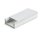 ALPHA ELETTRONICA - Profilo in alluminio anodizzato argento con copertura in PC opaca piana - 2m