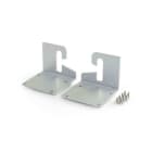 ALPHA ELETTRONICA - Kit due staffe simmetriche a parete - Grigio argento ossidato