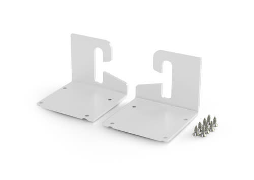 ALPHA ELETTRONICA - Kit due staffe simmetriche a parete - Bianco