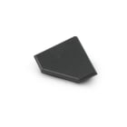 ALPHA ELETTRONICA - Terminale di chiusura plastico - nero - adatto per profilo JO380/152