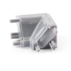ALPHA ELETTRONICA - Giunto angolare concavo curva sx - adatto per profilo JO380/154 - copertura trasparente