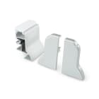 ALPHA ELETTRONICA - Profilo in alluminio anodizzato argento con copertura in PC opaca piana - 3m - Accessori inclusi