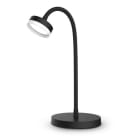 ALPHA ELETTRONICA - 4,8W - Lampada da tavolo regolabile a Led con corpo snodato ed interruttore Touch - Nera