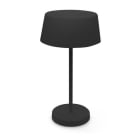 ALPHA ELETTRONICA - Lampada da tavolo a Led con interruttore Touch - 7W - Nera - Serie Wave
