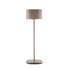 ALPHA ELETTRONICA - Lampada a batteria portatile - Serie Essenza - Caffè