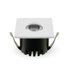 ALPHA ELETTRONICA - Faretto LED da incasso quadrato - 3W - Bianco - Bianco caldo - Serie Aurea