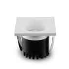 ALPHA ELETTRONICA - Faretto LED da incasso quadrato - 3W - Bianco - Bianco naturale - Serie Orione