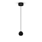 ALPHA ELETTRONICA - Lampada a sospensione sferica ø70 - 8,5W - Nera - Serie Flok