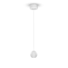 ALPHA ELETTRONICA - Lampada a sospensione sferica ø70 - 8,5W - Bianca - Serie Flok