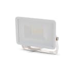 ALPHA ELETTRONICA - Proiettore Led Ultra Slim 10W - 230Vac - Bianco naturale - Corpo bianco - Serie Clear