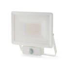 ALPHA ELETTRONICA - Proiettore Led Ultra Slim 30W - 230Vac - Bianco naturale - Corpo bianco - Serie Clear PIR