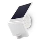 ALPHA ELETTRONICA - Proiettore solare Led 11W - Con sensore PIR - Ricaricabile - Bianco naturale - Serie Solarte
