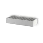 ALPHA ELETTRONICA - Applique solare a Led - 6W - Bianco caldo - Bianco - Serie Bricketto