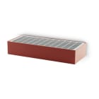ALPHA ELETTRONICA - Applique solare a Led - 6W - Bianco caldo - Rosso mattone - Serie Bricketto