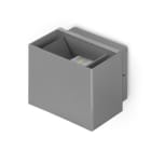 ALPHA ELETTRONICA - Applique Led 10W - 230Vac - Corpo grigio - Bianco naturale - Serie Wall