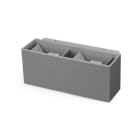 ALPHA ELETTRONICA - Applique Led 18W - 230Vac - Corpo grigio - Bianco caldo - Serie Wall