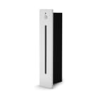 ALPHA ELETTRONICA - Segnapasso Led 3W da incasso - Con sensore di movimento PIR - Con cassaforma - Cornice bianca - Bianco caldo - Serie Line