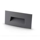 ALPHA ELETTRONICA - Segnapasso Led - Bianco caldo - Cornice Grigia scura - Con cassaforma - Serie Vista