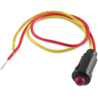ALPHA ELETTRONICA - Indicatore LED da pannello lampeggiante - 12Vdc - Rosso