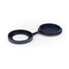 ALPHA ELETTRONICA - Cover per protezione per presa passante ø22mm - Nero