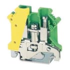 ALPHA ELETTRONICA - Morsetto serrafilo Din PC 0,2÷6mm² giallo-verde