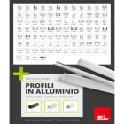 ALPHA ELETTRONICA - Poster gamma profili in alluminio - 42,0 x 59,4cm