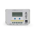 ALPHA ELETTRONICA - Regolatore di carica PWM 12/24V 20A con display, uscita USB 5V e crepuscolare configurabile - per impianto fotovoltaico
