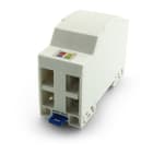 ALPHA ELETTRONICA - Scatola di Terminazione Ottica di Appartamento - 4 porte - Barra Din