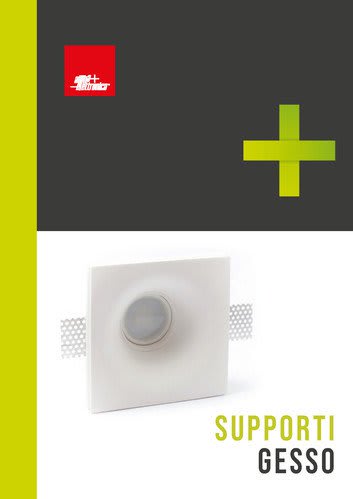 ALPHA ELETTRONICA - Volantino supporti da incasso in gesso - Serie LS280
