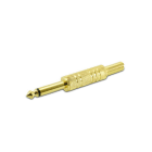 ALPHA ELETTRONICA - Spina jack Ø6,3mm Mono con guidacavo a molla