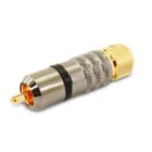 ALPHA ELETTRONICA - Spina coassiale RCA professionale - Nera