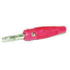 ALPHA ELETTRONICA - Spina banana Ø4mm - con presa laterale - Rossa