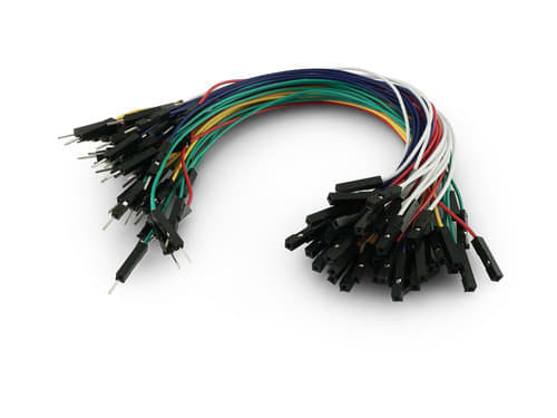 ALPHA ELETTRONICA - Set di 50 cavetti jumper F/M 20cm
