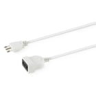 ALPHA ELETTRONICA - Prolunga da spina 3 poli Italia 16A a presa Italia Bipasso 16A - 3m - Cavo bianco
