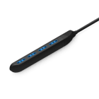 ALPHA ELETTRONICA - Multipresa con 4 prese Italia bipasso 10/16A - Cavo 1,5m - Spina 16A a 90° - Slim - Nera