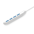 ALPHA ELETTRONICA - Multipresa con 4 prese Italia bipasso 10/16A - Cavo 1,5m - Spina 16A a 90° - Slim - Bianca