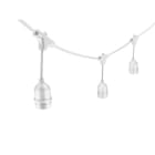 ALPHA ELETTRONICA - Luminaria prolungabile 10m - 10 portalampade E27 - IP44 - Bianca - Serie Lumis