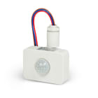 ALPHA ELETTRONICA - Sensore di movimento PIR per faretti 230V - Tre regolazioni (Tempo, Sensibilità, Lux) - Bianco