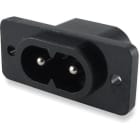 ALPHA ELETTRONICA - Spina di alimentazione AC da pannello con fissaggio a vite - C8