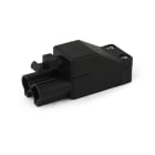 ALPHA ELETTRONICA - Spina volante anti estrazione 16A 500V - 2 poli maschio - con pressacavo - IP20