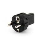 ALPHA ELETTRONICA - Adattatore di alimentazione da spina tedesca/francese a presa IEC320 C13 16A 250V