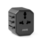 ALPHA ELETTRONICA - Adattatore universale con presa di ricarica USB-A e USB-C 2,1A max