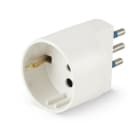 ALPHA ELETTRONICA - Adattatore da spina 3 poli Italia 10A a presa tedesca
