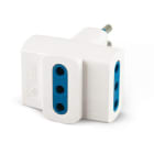 ALPHA ELETTRONICA - Adattatore da spina 3 poli Italia 10A a 3 prese 23-48BA