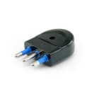 ALPHA ELETTRONICA - Spina di connessione 3 poli 16A - Nera