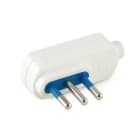 ALPHA ELETTRONICA - Spina piatta 90° 10 A 2 poli + terra